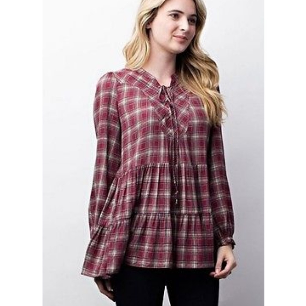 Jodifl Plaid Blouse